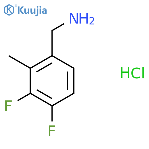 (3,4-Difluoro-2-methylphenyl)methanamine hydrochloride structure