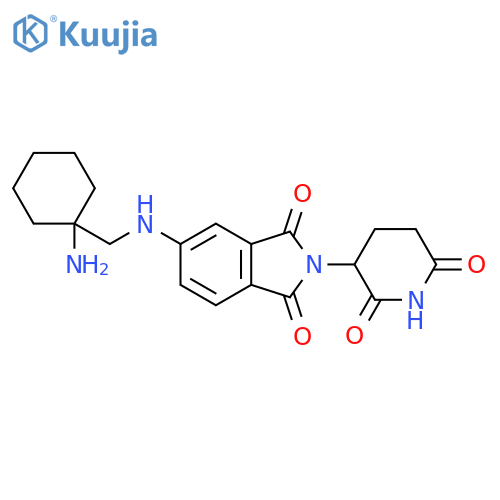 5-{(1-aminocyclohexyl)methylamino}-2-(2,6-dioxopiperidin-3-yl)-2,3-dihydro-1H-isoindole-1,3-dione structure