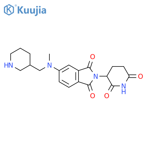 2-(2,6-dioxopiperidin-3-yl)-5-{methyl(piperidin-3-yl)methylamino}-2,3-dihydro-1H-isoindole-1,3-dione structure