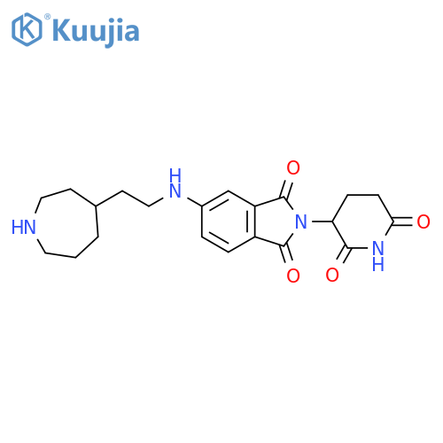 5-{[2-(azepan-4-yl)ethyl]amino}-2-(2,6-dioxopiperidin-3-yl)-2,3-dihydro-1H-isoindole-1,3-dione structure