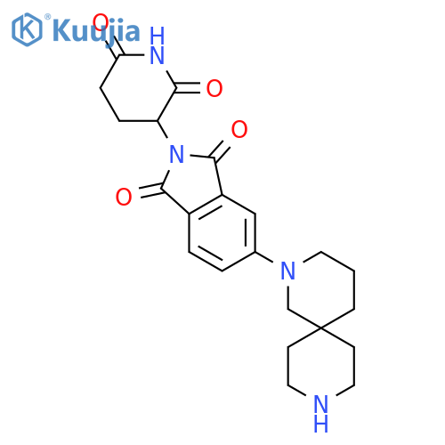 5-{2,9-diazaspiro5.5undecan-2-yl}-2-(2,6-dioxopiperidin-3-yl)-2,3-dihydro-1H-isoindole-1,3-dione structure