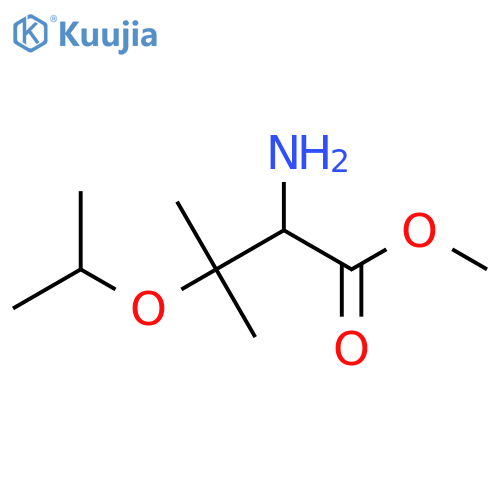 Methyl 2-amino-3-methyl-3-(propan-2-yloxy)butanoate structure