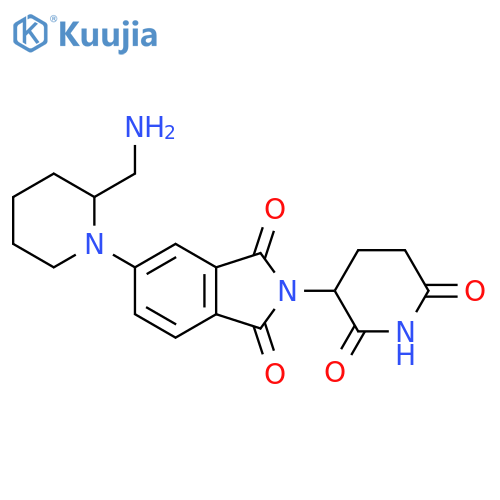 5-2-(aminomethyl)piperidin-1-yl-2-(2,6-dioxopiperidin-3-yl)-2,3-dihydro-1H-isoindole-1,3-dione structure