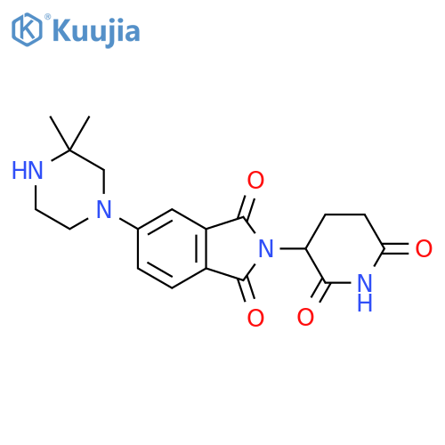 5-(3,3-dimethylpiperazin-1-yl)-2-(2,6-dioxopiperidin-3-yl)-2,3-dihydro-1H-isoindole-1,3-dione structure