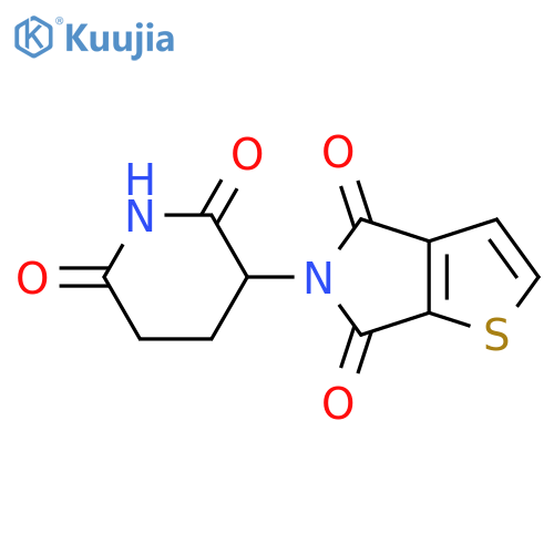 3-{4,6-dioxo-4H,5H,6H-thieno2,3-cpyrrol-5-yl}piperidine-2,6-dione structure