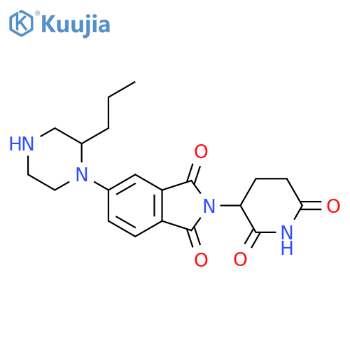 2-(2,6-dioxopiperidin-3-yl)-5-(2-propylpiperazin-1-yl)-2,3-dihydro-1H-isoindole-1,3-dione structure