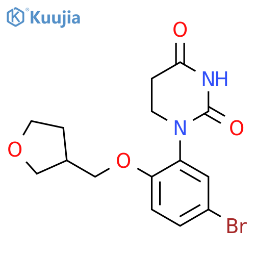 1-{5-Bromo-2-[(oxolan-3-yl)methoxy]phenyl}-1,3-diazinane-2,4-dione structure