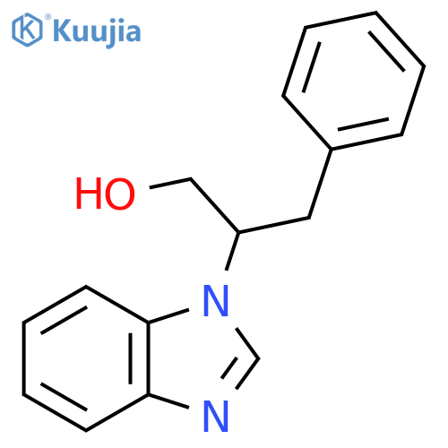 2-(1H-1,3-benzodiazol-1-yl)-3-phenylpropan-1-ol structure
