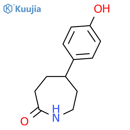 5-(4-Hydroxyphenyl)azepan-2-one structure
