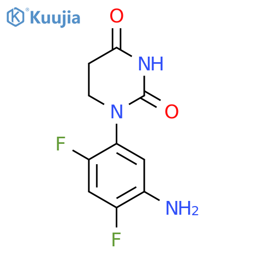 1-(5-Amino-2,4-difluorophenyl)-1,3-diazinane-2,4-dione structure