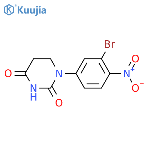 1-(3-Bromo-4-nitrophenyl)-1,3-diazinane-2,4-dione structure