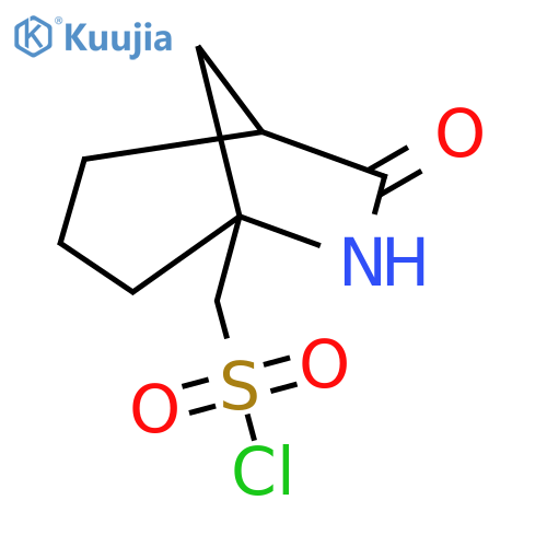 {7-oxo-6-azabicyclo3.2.1octan-5-yl}methanesulfonyl chloride structure