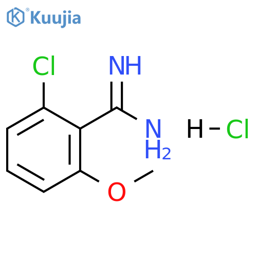 2-chloro-6-methoxybenzene-1-carboximidamide hydrochloride structure