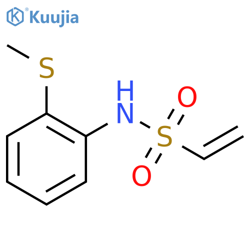 N-2-(methylsulfanyl)phenylethene-1-sulfonamide structure