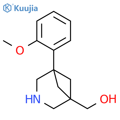 5-(2-methoxyphenyl)-3-azabicyclo3.1.1heptan-1-ylmethanol structure