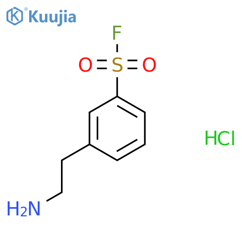 3-(2-Aminoethyl)benzene-1-sulfonyl fluoride hydrochloride structure