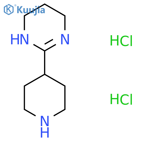 2-(Piperidin-4-yl)-1,4,5,6-tetrahydropyrimidine dihydrochloride structure