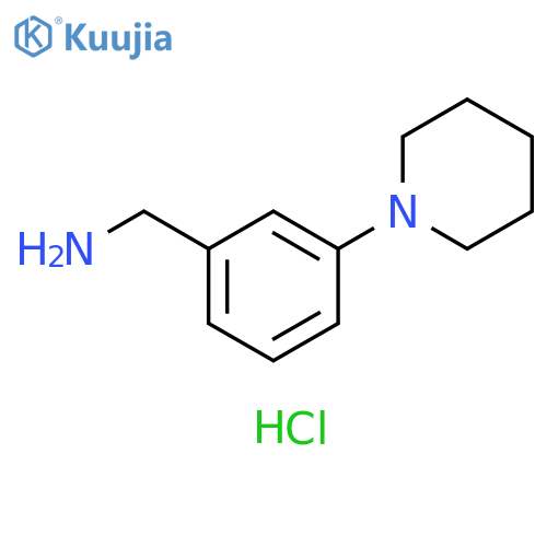 1-3-(piperidin-1-yl)phenylmethanamine dihydrochloride structure