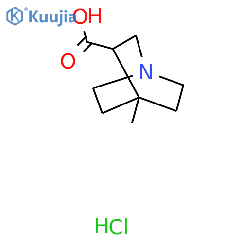 4-methyl-1-azabicyclo2.2.2octane-3-carboxylic acid hydrochloride structure