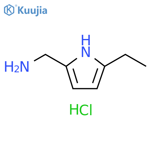 1-(5-ethyl-1H-pyrrol-2-yl)methanamine hydrochloride structure