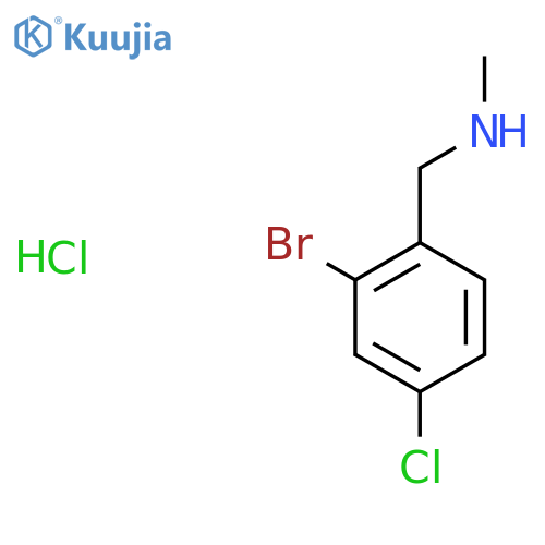 (2-bromo-4-chlorophenyl)methyl(methyl)amine hydrochloride structure