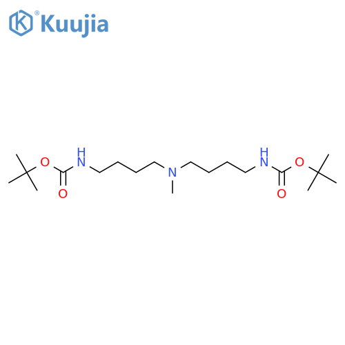 tert-butyl N-{4-(4-{(tert-butoxy)carbonylamino}butyl)(methyl)aminobutyl}carbamate structure