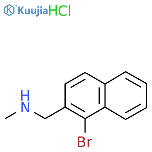 [(1-Bromonaphthalen-2-yl)methyl](methyl)amine hydrochloride structure