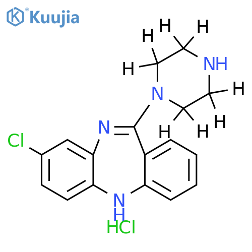 N-Desmethylclozapine-d8 (hydrochloride) structure