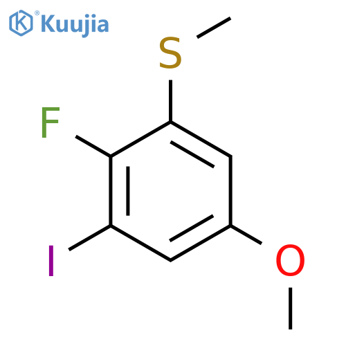 (2-Fluoro-3-iodo-5-methoxyphenyl)(methyl)sulfane structure