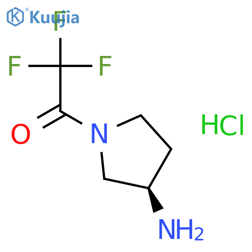 Ethanone,1-[(3R)-3-amino-1-pyrrolidinyl]-2,2,2-trifluoro- structure