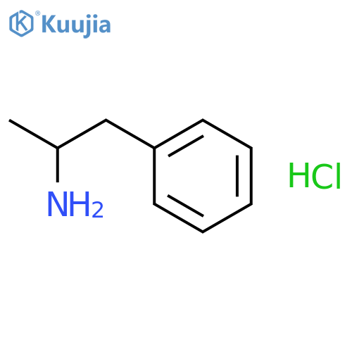 Benzeneethanamine, a-methyl-, hydrochloride (1:1) structure