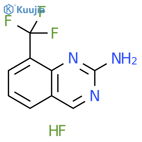 2-Quinazolinamine, 8-(trifluoromethyl)-, hydrofluoride (1:1) structure