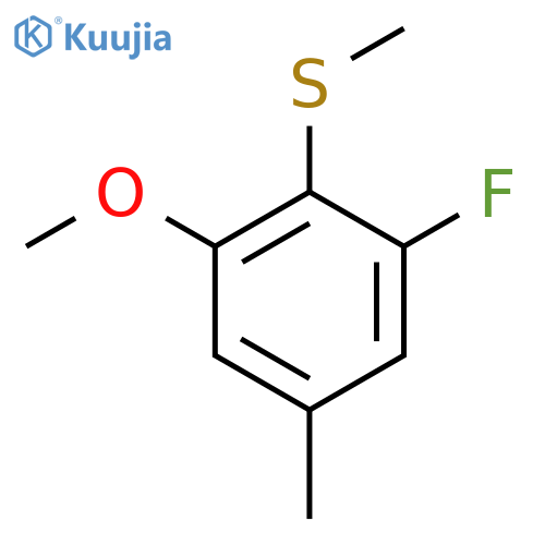 (2-Fluoro-6-methoxy-4-methylphenyl)(methyl)sulfane structure