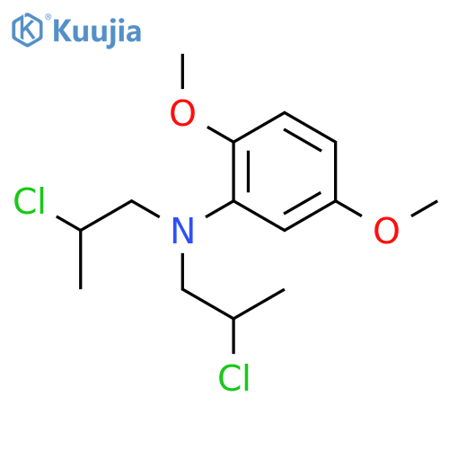 Benzenamine,N,N-bis(2-chloropropyl)-2,5-dimethoxy- structure