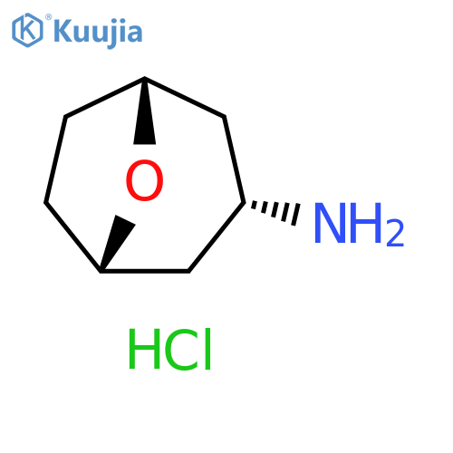 endo-8-oxabicyclo[3.2.1]octan-3-amine;hydrochloride structure