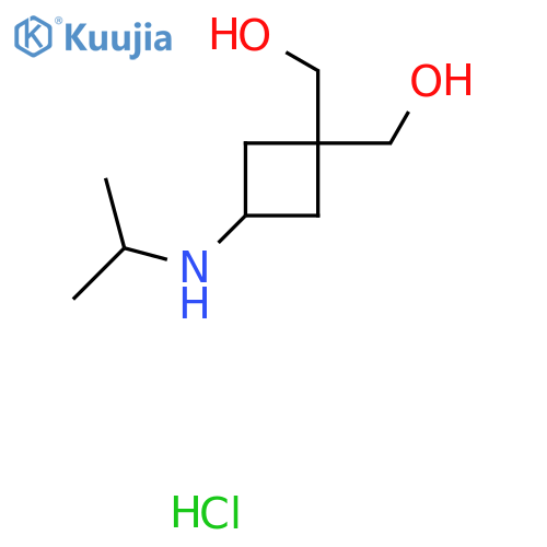 [1-(hydroxymethyl)-3-(isopropylamino)cyclobutyl]methanol;hydrochloride structure