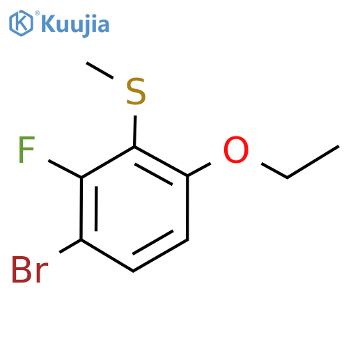 (3-Bromo-6-ethoxy-2-fluorophenyl)(methyl)sulfane structure