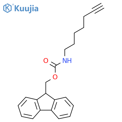 (9H-fluoren-9-yl)methyl N-(hept-6-yn-1-yl)carbamate structure