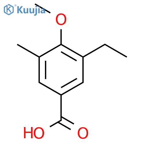 3-ethyl-4-methoxy-5-methylbenzoic acid structure