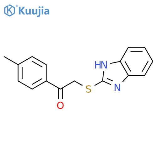 Ethanone, 2-(1H-benzimidazol-2-ylthio)-1-(4-methylphenyl)- structure