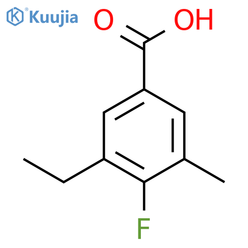 3-Ethyl-4-fluoro-5-methylbenZoic acid structure