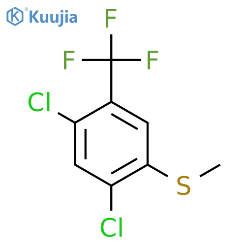 (2,4-Dichloro-5-(trifluoromethyl)phenyl)(methyl)sulfane structure