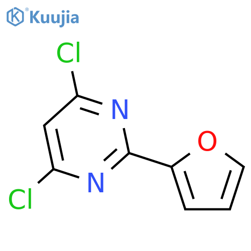 Pyrimidine, 4,6-dichloro-2-(2-furanyl)- structure