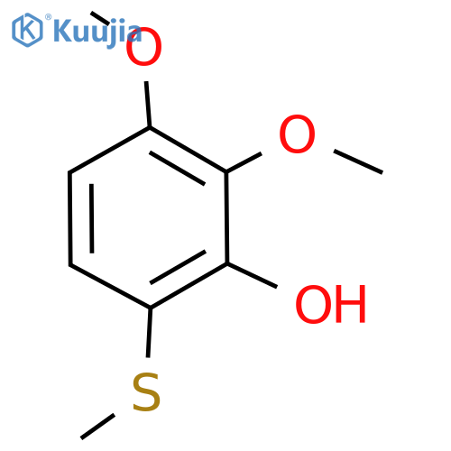 Phenol, 2,​3-​dimethoxy-​6-​(methylthio)​- structure