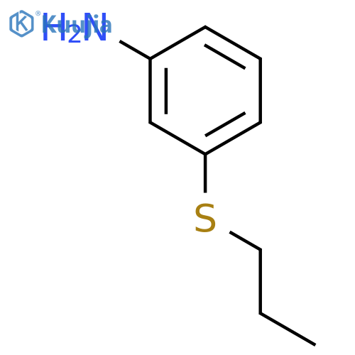 3-(propylsulfanyl)aniline structure
