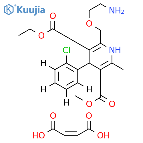 (±)-Amlodipine-d4 Maleate (2-chlorophenyl-d4) structure