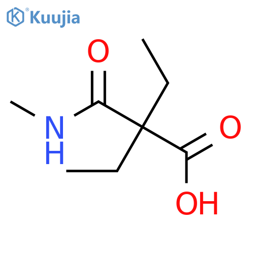 Butanoic acid,2-ethyl-2-[(methylamino)carbonyl]- structure