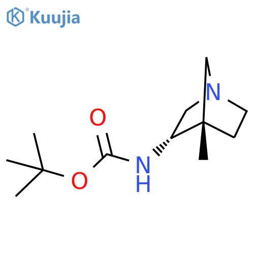 endo-(1-Aza-bicyclo[2.2.1]hept-3-yl)-carbamic acid tert-butyl ester structure
