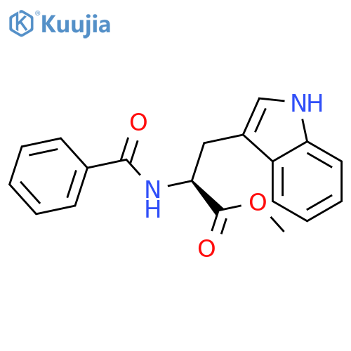 methyl (2S)-3-(1H-indol-3-yl)-2-(phenylformamido)propanoate structure