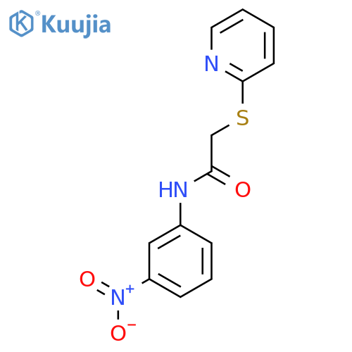 N-(3-Nitrophenyl)-2-(pyridin-2-ylsulfanyl)acetamide structure